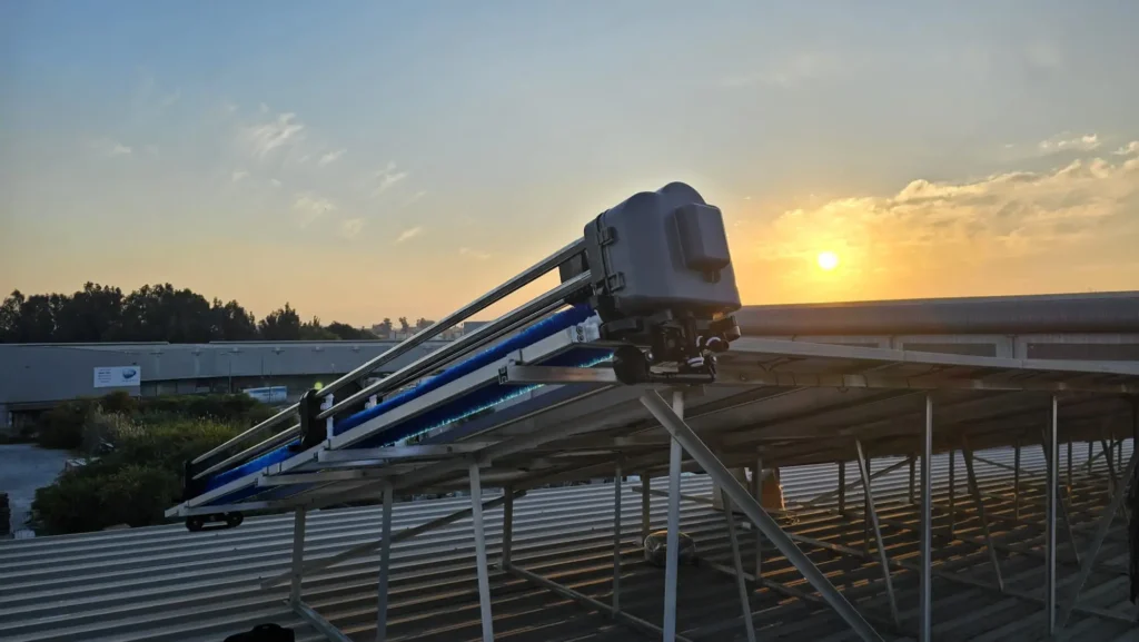 solar panel cleaning, solar panel cleaning robot, autonomous solar panel cleaning
