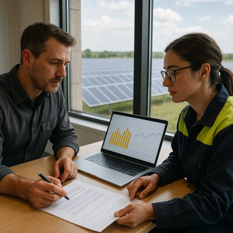 Reviewing cleaning KPIs and SLAs in a solar O&M contract