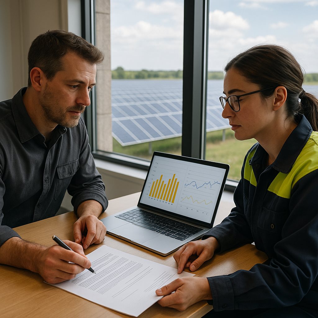 Reviewing cleaning KPIs and SLAs in a solar O&M contract